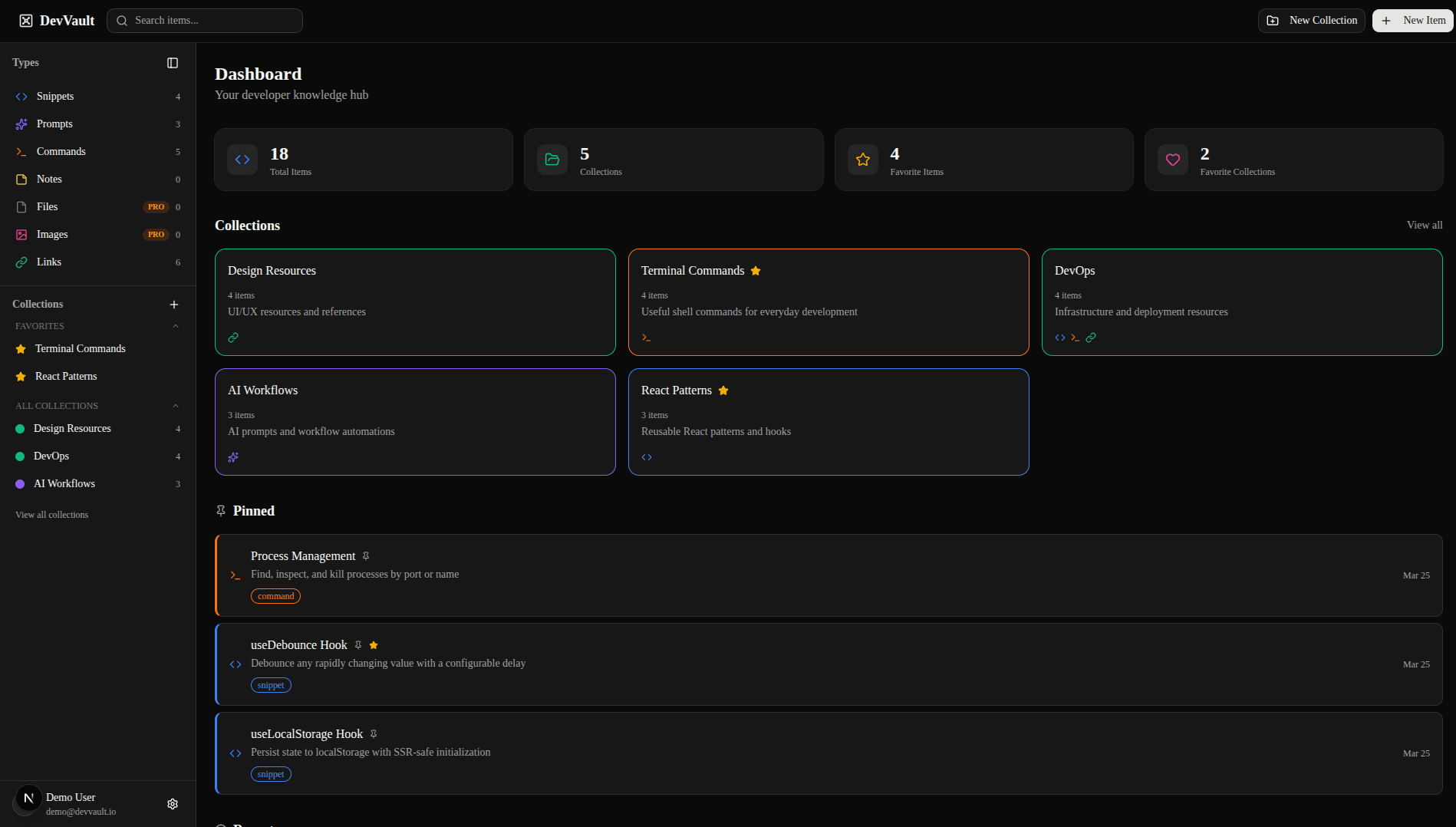 The project - DevStash